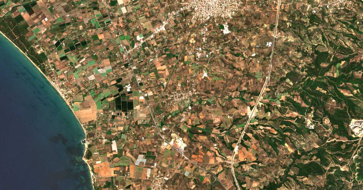 Carte satellite de Kardamás