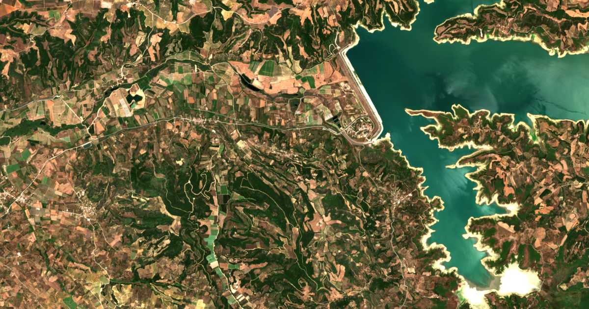 Carte satellite de Kolokythás