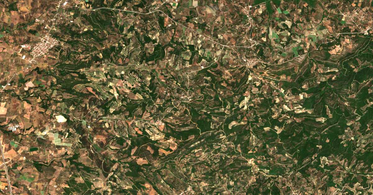 Carte satellite de Kryóneron