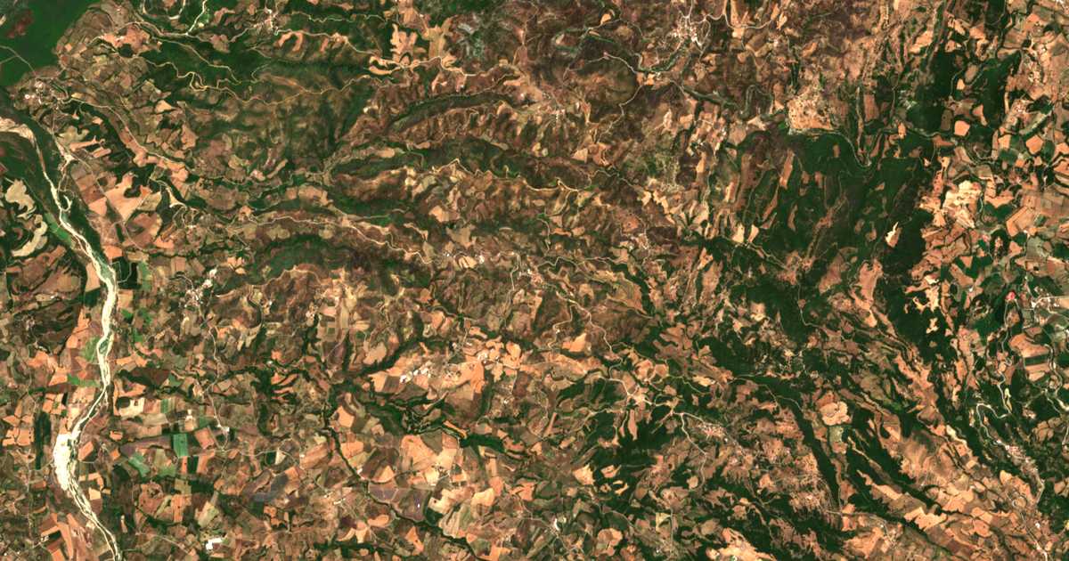 Carte satellite de Mazarákion