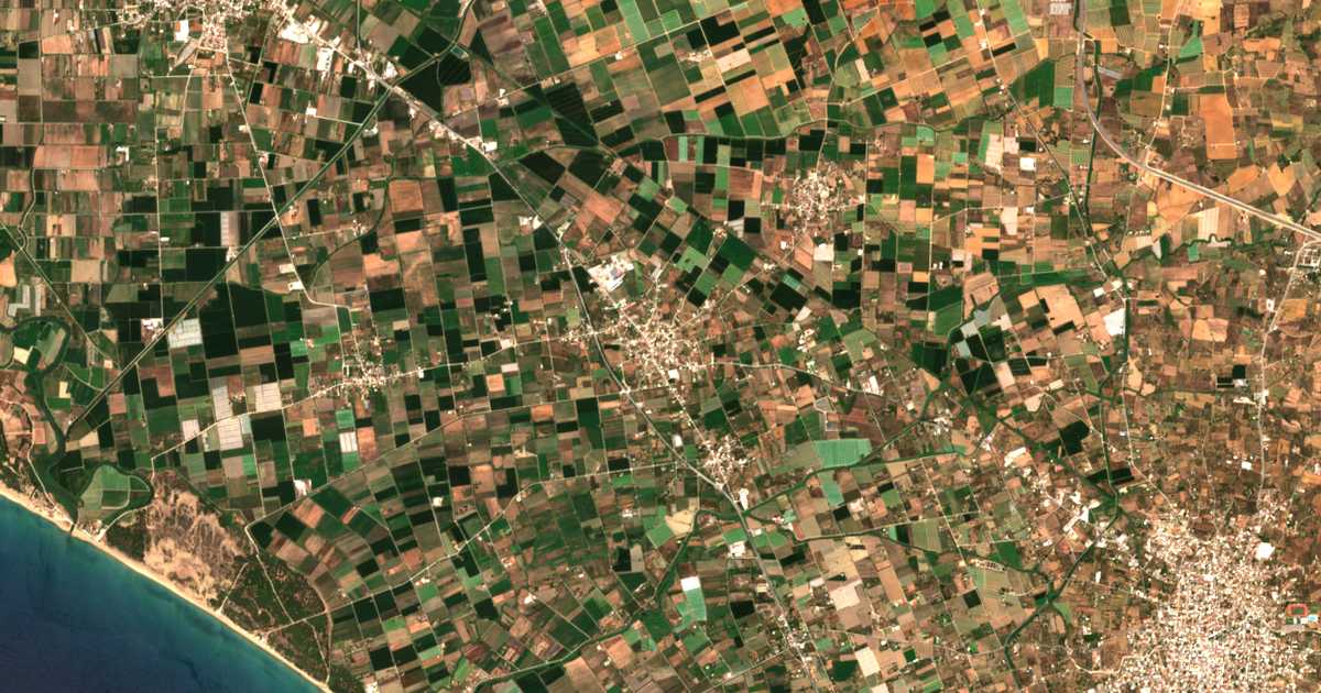 Carte satellite de Savália