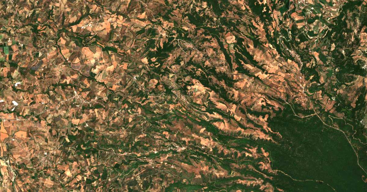 Carte satellite de Sklíva