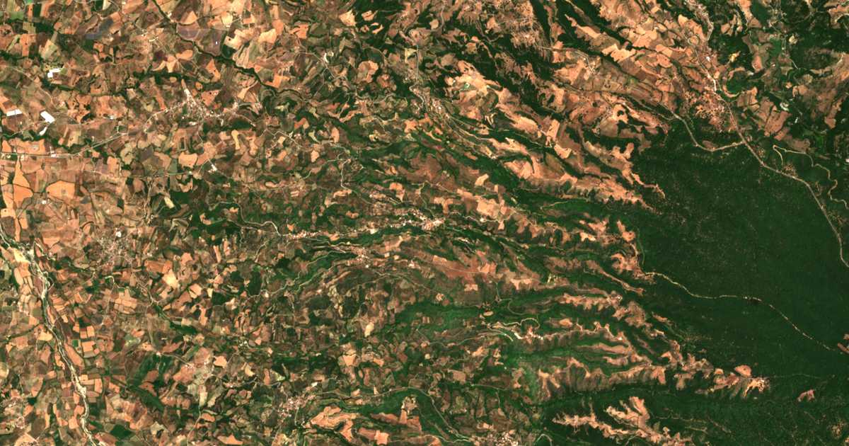 Carte satellite de Bourdano