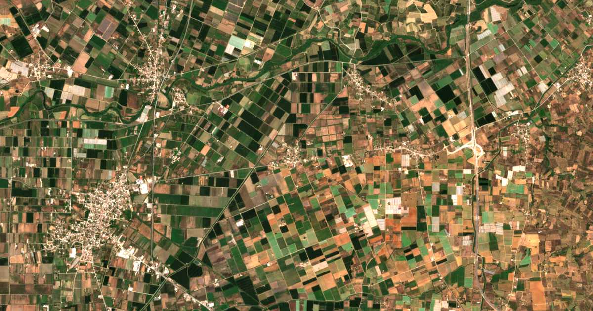 Carte satellite de Kórivos