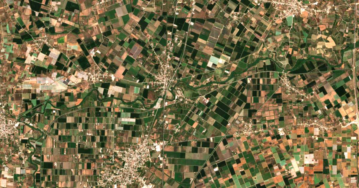 Carte satellite de Lefkochórion