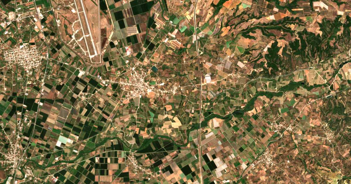 Carte satellite de Markópoulon