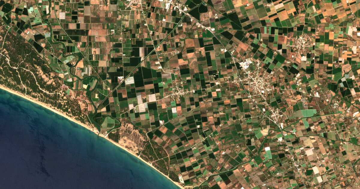 Carte satellite de Palaiochórion