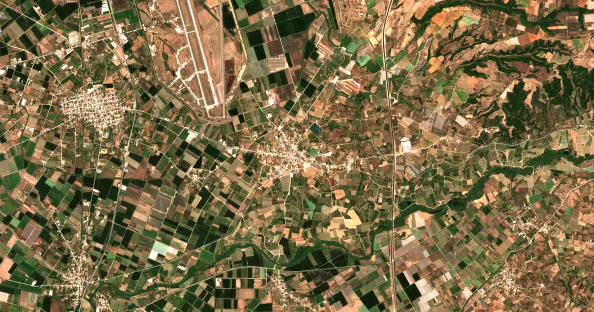 Carte satellite de Traganó