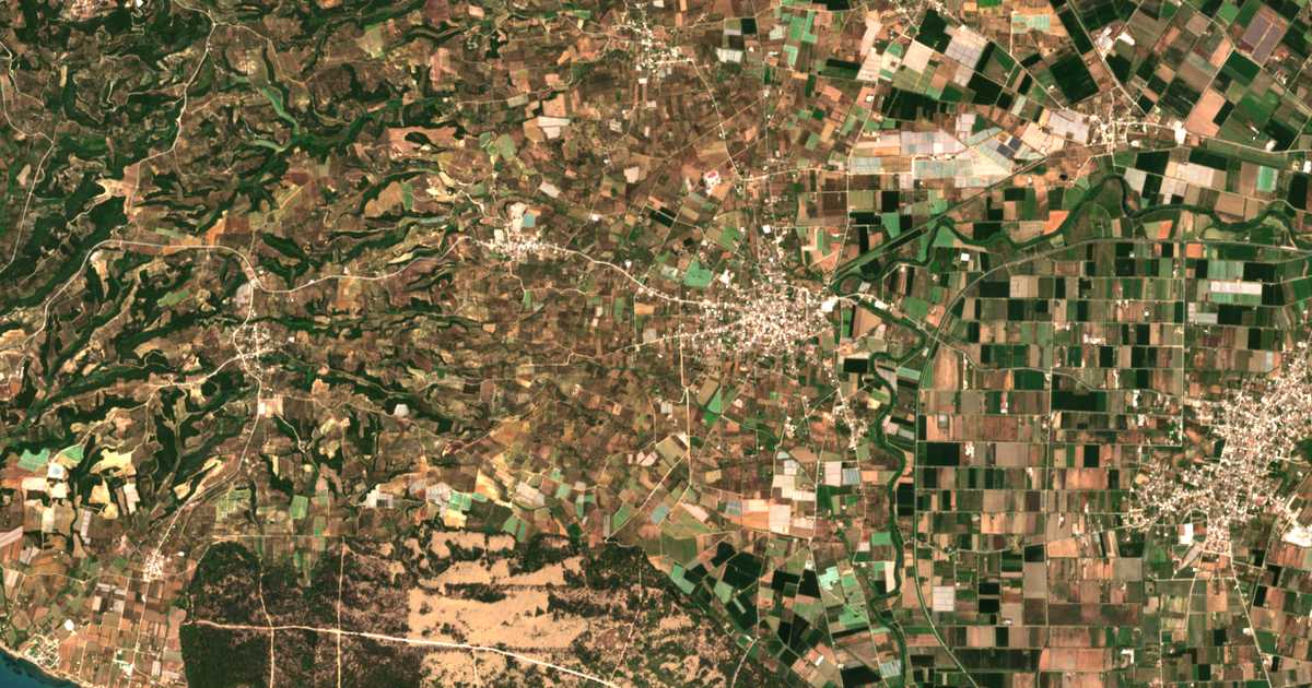 Carte satellite de Vatiónas