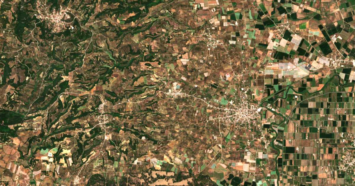Carte satellite de Vranás