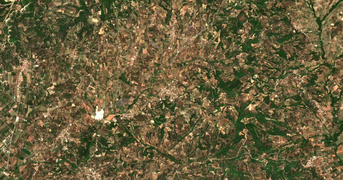 Carte satellite de Ampelón