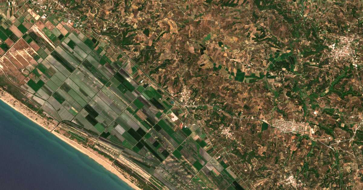 Carte satellite de Anemochórion