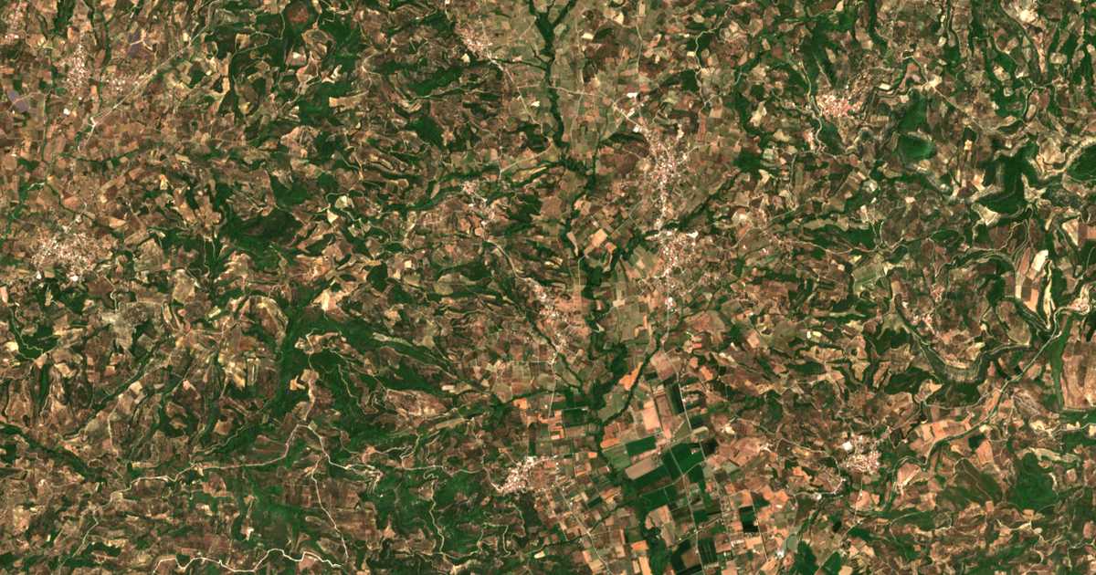 Carte satellite de Arvanítis