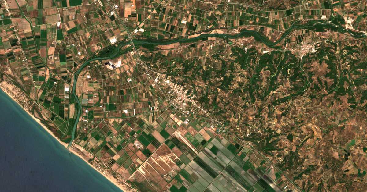 Carte satellite de Epitálio