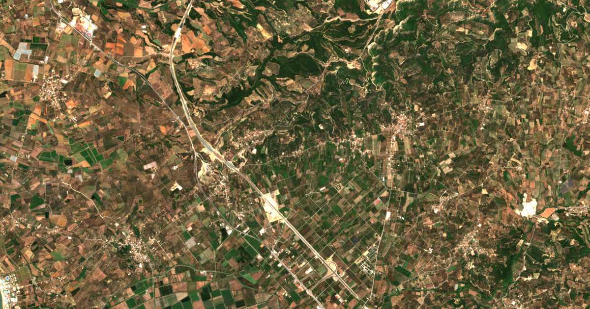 Carte satellite de Kapandrítion