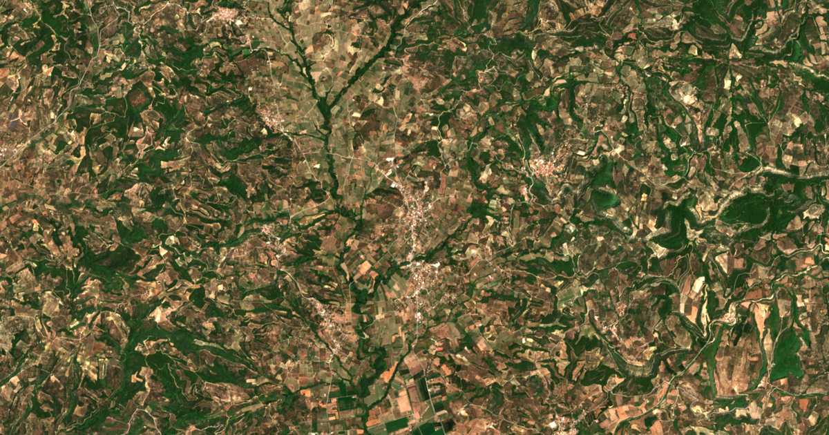 Carte satellite de Karátoula