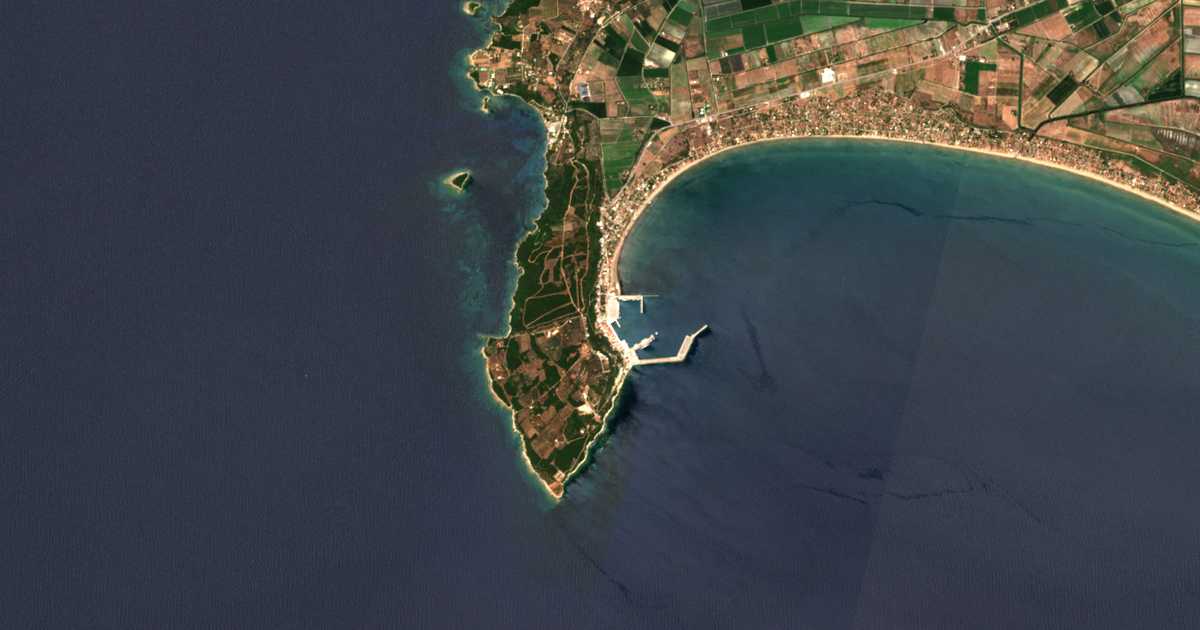 Carte satellite de Katákolo