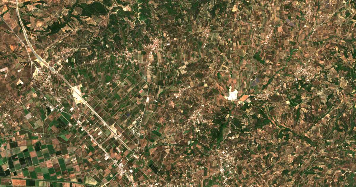 Carte satellite de Katsarós