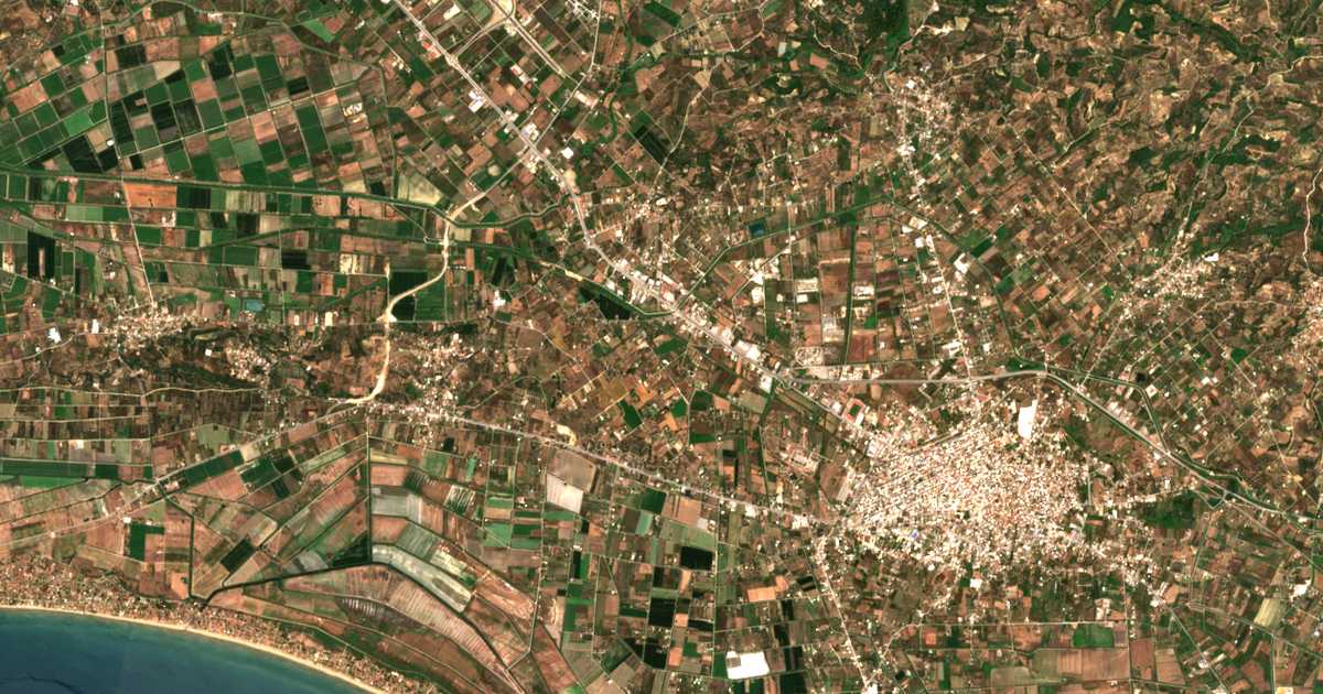 Carte satellite de Kavasilákia