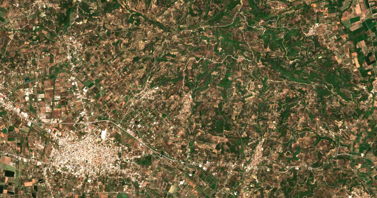 Carte satellite de Kolírion
