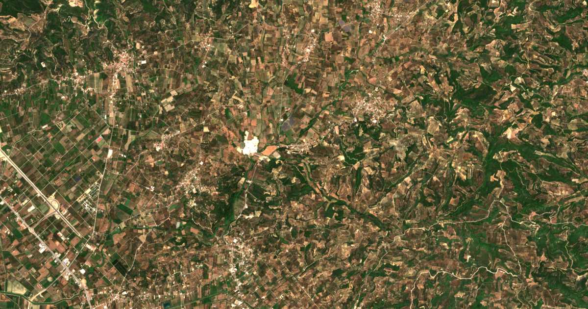 Carte satellite de Kouzoúlion