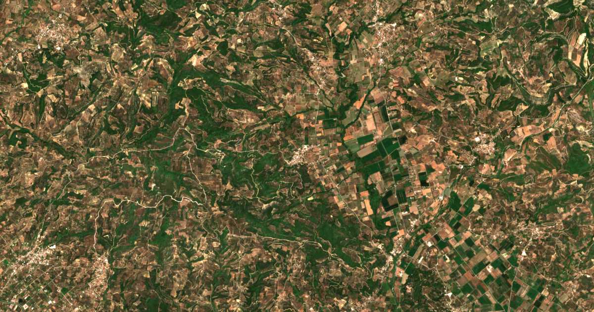 Carte satellite de Lánthion