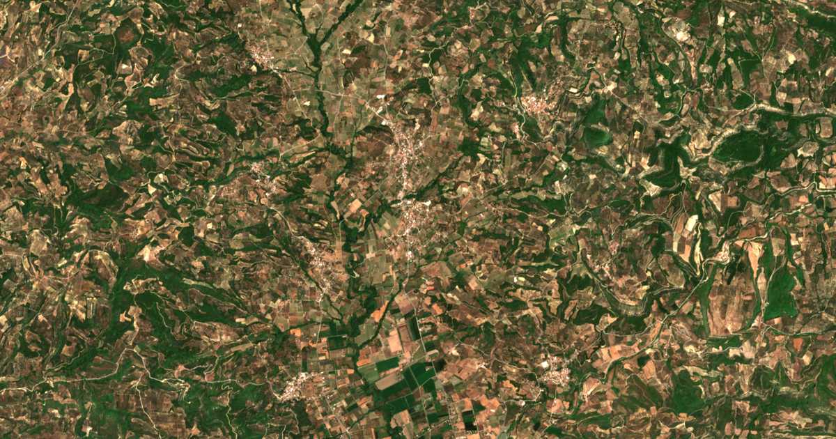 Carte satellite de Magoúla