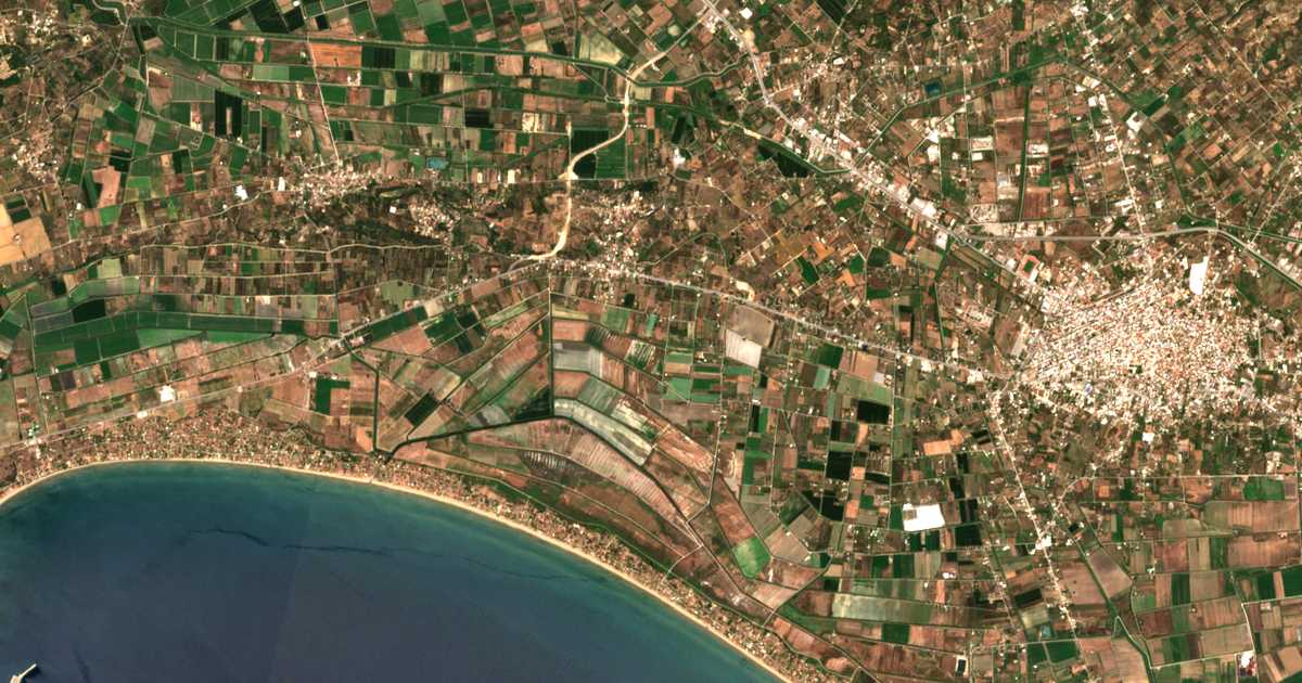 Carte satellite de Palátas