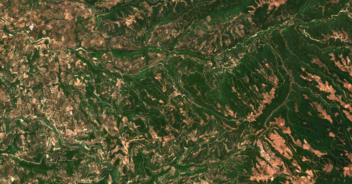 Carte satellite de Péfki