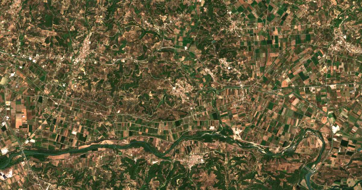 Carte satellite de Salmóni