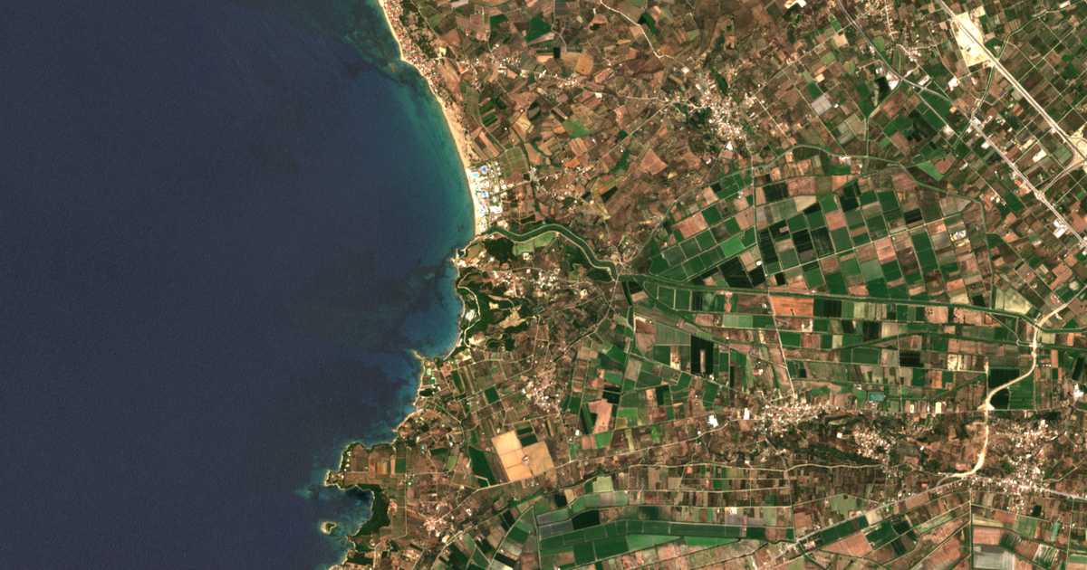 Carte satellite de Skafidiá