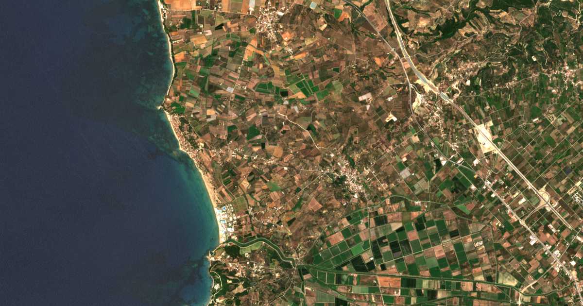 Carte satellite de Stamatelaíika