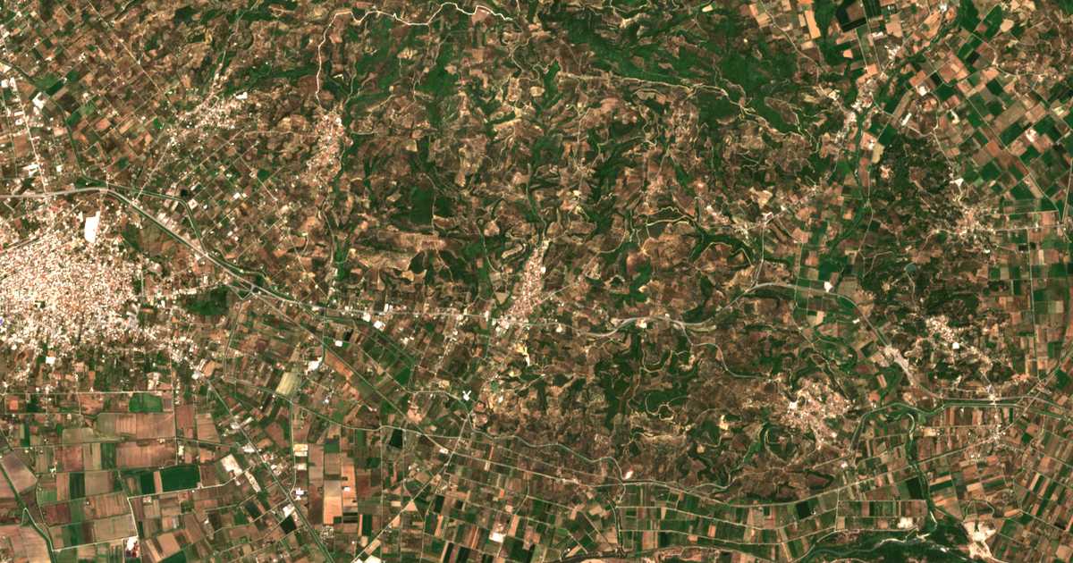 Carte satellite de Varvásaina