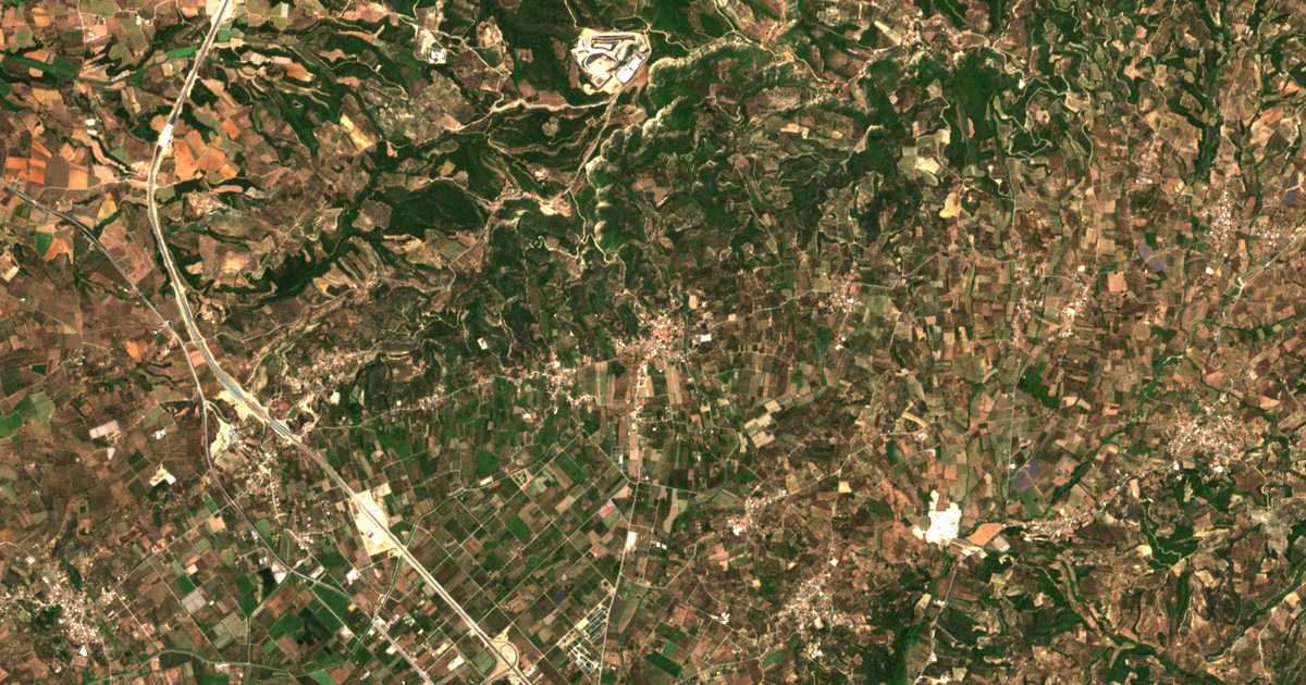 Carte satellite de Voúnargon