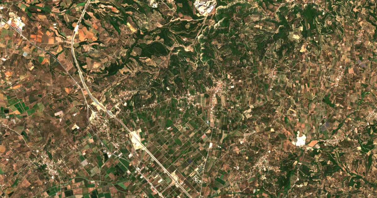 Carte satellite de Xylokéra