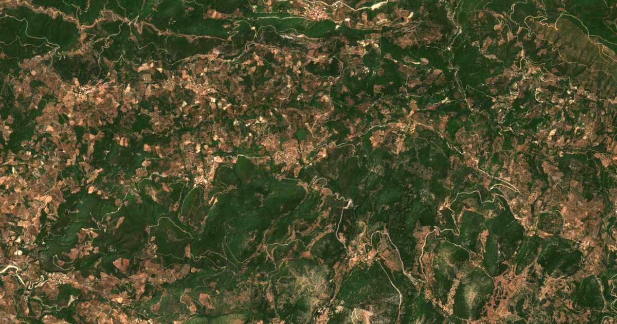 Carte satellite de Chrysochóri