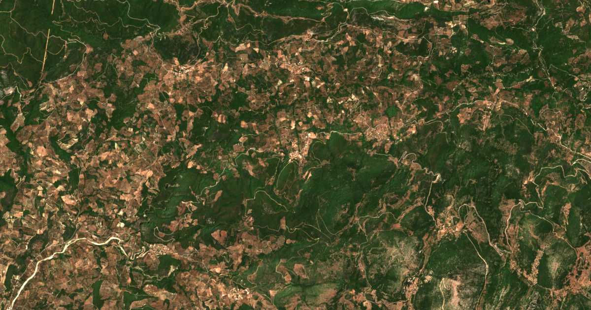 Carte satellite de Miléa