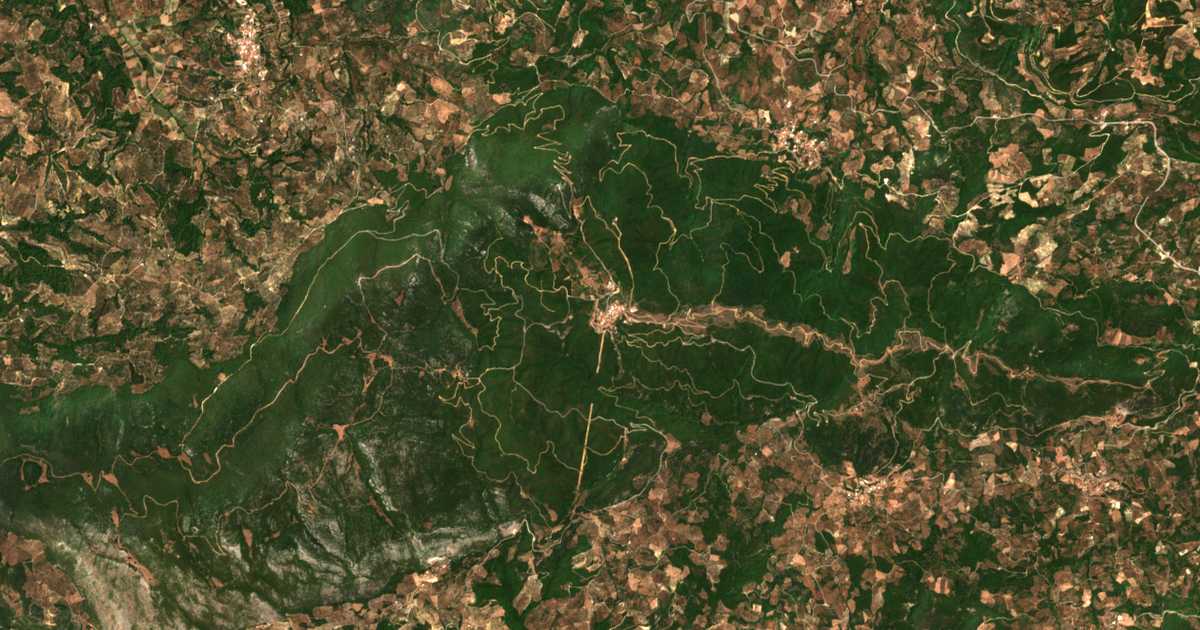 Carte satellite de Smérna