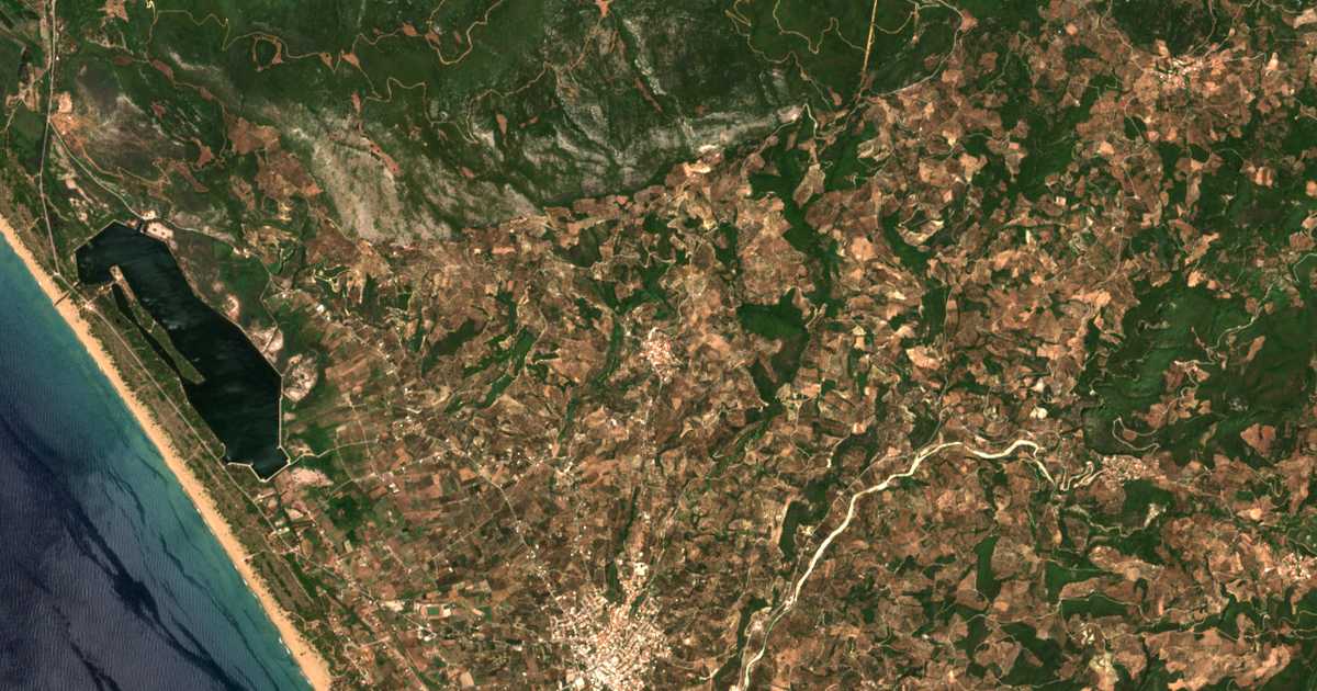 Carte satellite de Xirochórion
