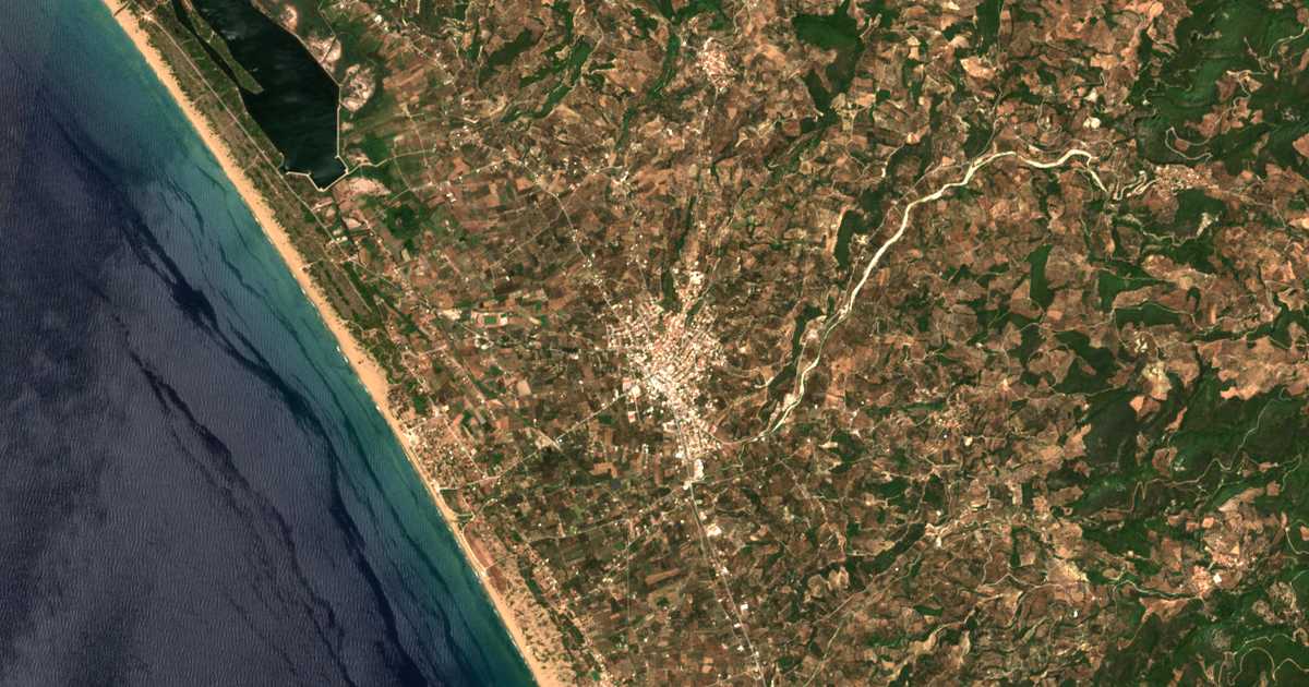 Carte satellite de Zacháro