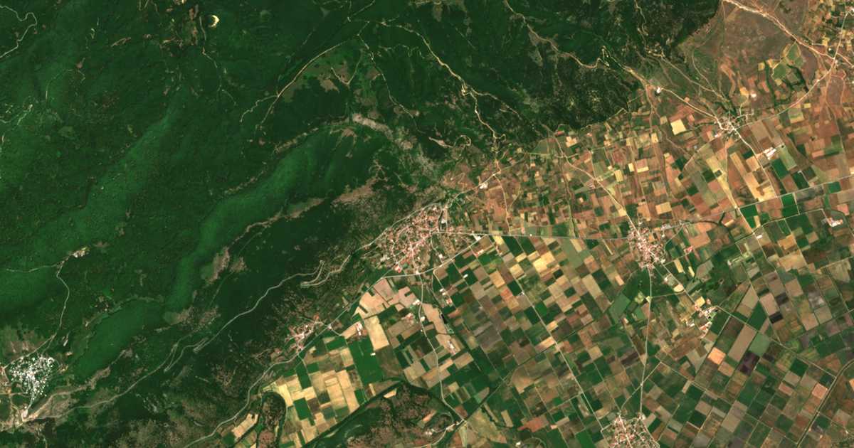 Carte satellite de Aetós