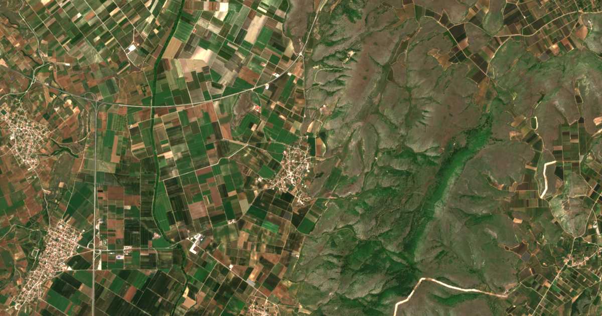 Carte satellite de Antígonos