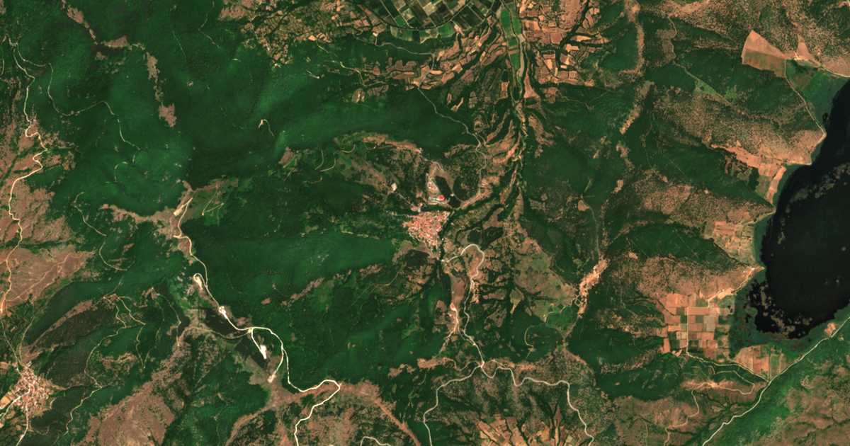 Carte satellite de Léchovo