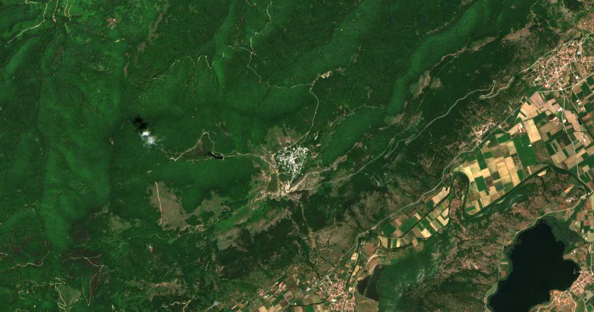 Carte satellite de Nymféo