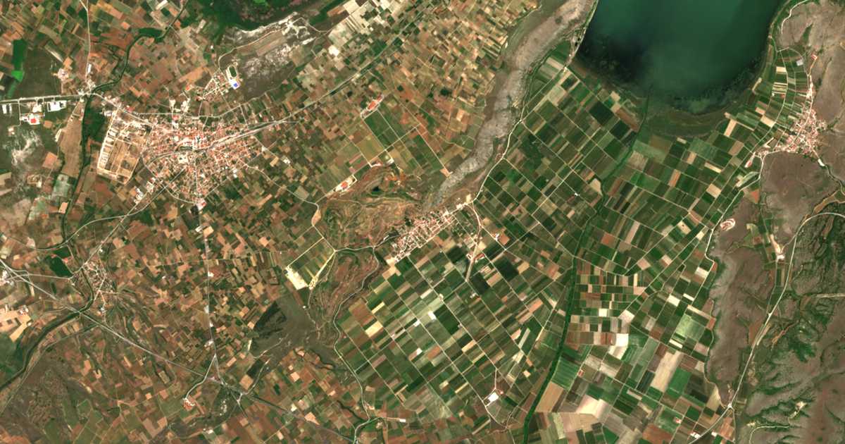 Carte satellite de Végora