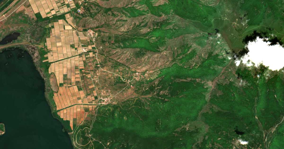 Carte satellite de Kallithéa