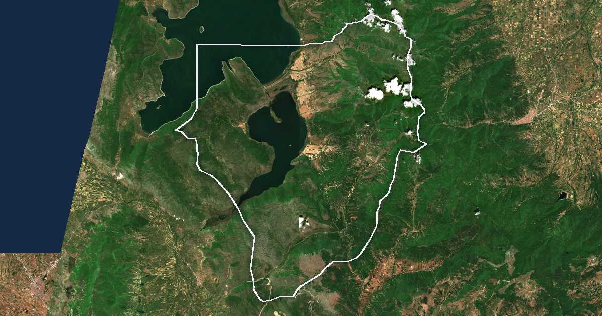 Carte satellite de Dímos Prespón