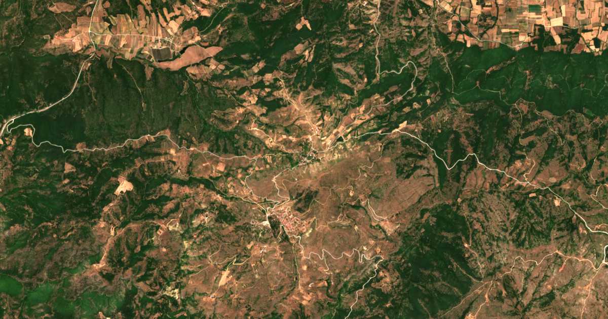 Carte satellite de Gílofos