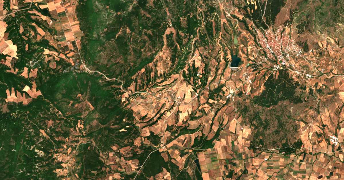 Carte satellite de Paraskeví