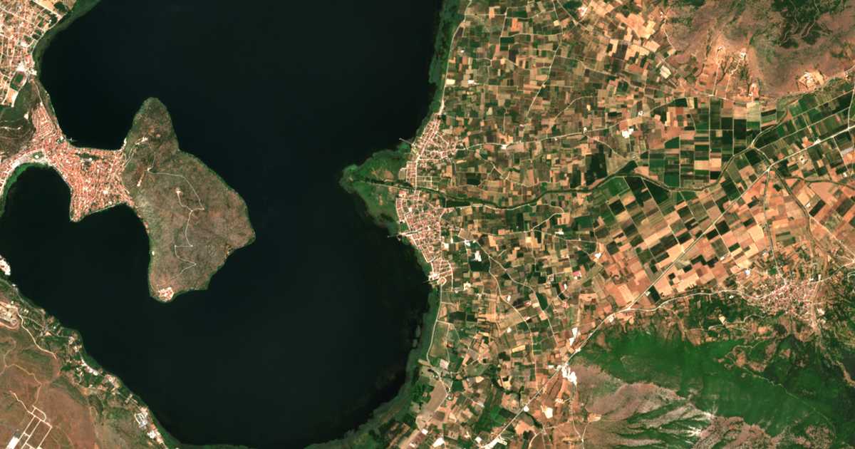 Carte satellite de Mavrochóri